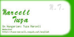 marcell tuza business card